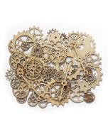 Wooden Gears & Cogs Assorted 100's