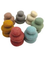 Earth Felt Pebbles 21 Pieces
