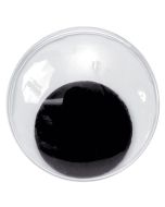 Eyes - Glue On Black & White 20mm Pk100