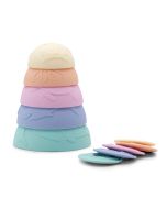 Silicone Ocean Stacking Cups Pastel