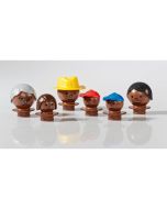 Mobilo Mixed Figures Dark Brown Set of 6