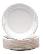 Paper Plates Uncoated 17.5cm Pk50
