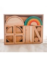 Hollow Wooden Blocks Set of 40