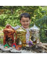 Metallic Small World Fairy House Pack of 3