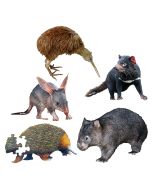 Endangered Animals Puzzles Set of 5