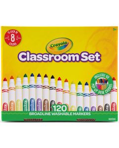 Crayola Washable Broadline Marker 120 Classroom set