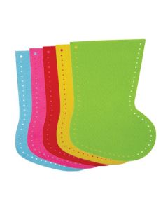 Felt Stockings Assorted 20pcs Pack of 10