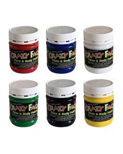 Crazy Faces Face Paint 250ml Set 6