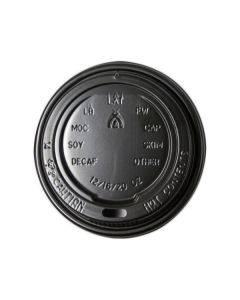 Lids 8 - 16oz Sipper Lid Black Pack of 50