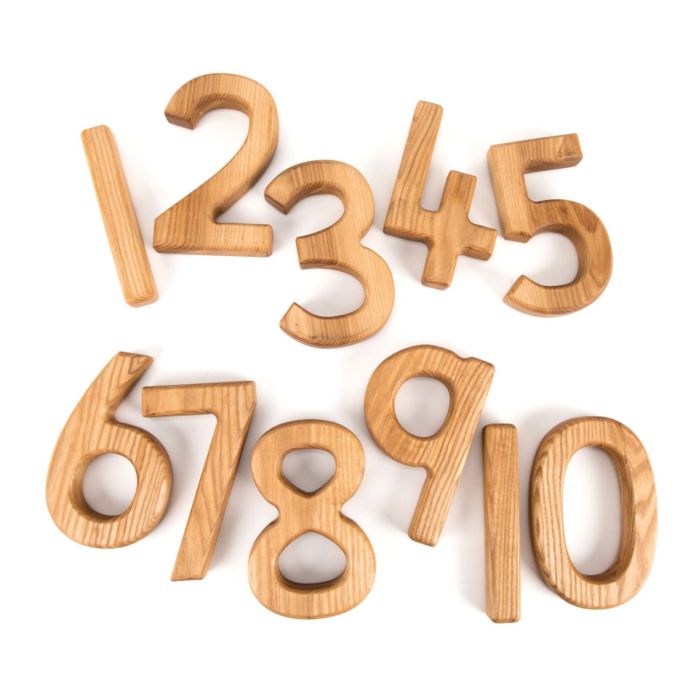 Chunky Wooden Number Collection 1-10, Number & Amount